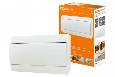 TDM ELECTRIC SQ0903-0005 Бокс ЩРН-П-18модулей с белой крышкой навесной пластик IP40 TDM